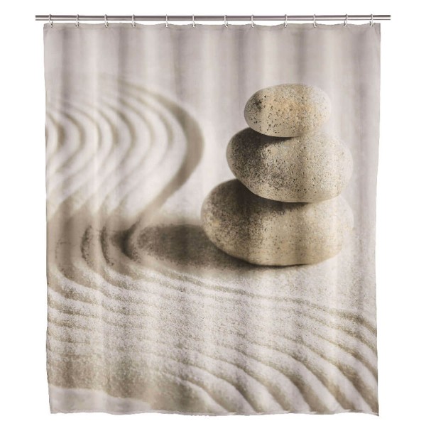 Duschvorhang Sand &amp; Stone, 180 x 200 cm waschbar
