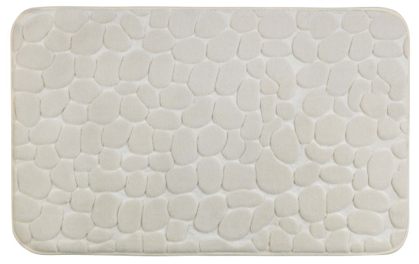 Badematte Pebbles Beige 50 x 80 cm Memory Foam
