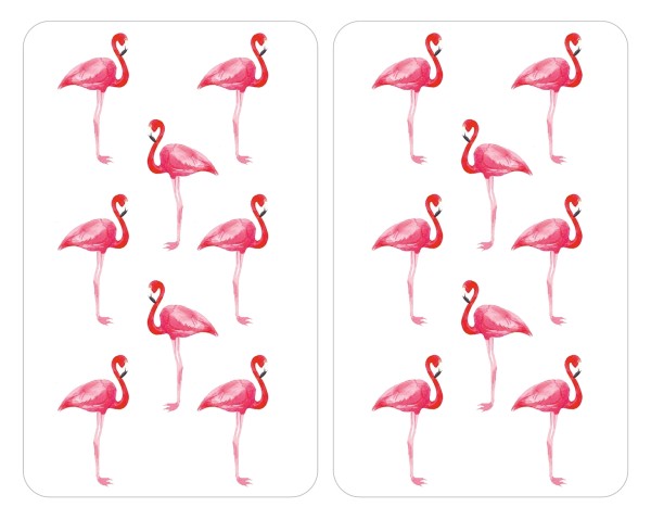 Herdabdeckplatten Universal Flamingo 2er Set, für alle Herdarten
