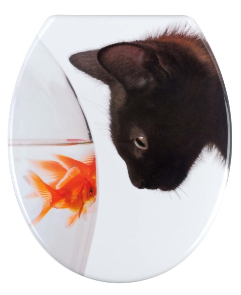 WENKO WC-Sitz Fish &amp; Cat, Duroplast