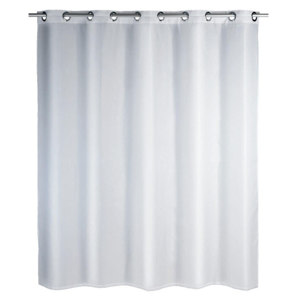 Duschvorhang Comfort Flex, Weiß, 180 x 200 cm, Polyester