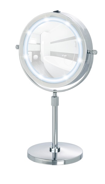 LED Kosmetikspiegel Lumi, 5-fach Vergrößerung