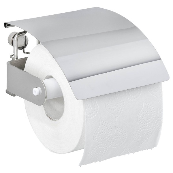 Toilettenpapierhalter Premium, mit Blende, Edelstahl glänzend