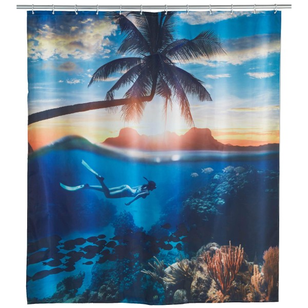 Duschvorhang Underwater, 180 x 200 cm, Polyester