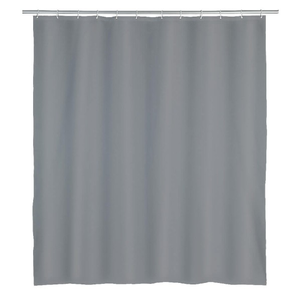 Duschvorhang Punto Grau Polyester, 180 x 200 cm, waschbar