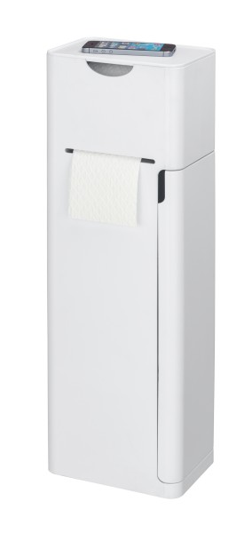 WENKO WC-Garnitur Imon Toilettenpapierhalter WC-Bürstenhalter Ersatzrollenhalter