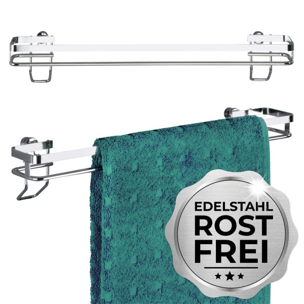 Handtuchstange Premium, Edelstahl glänzend, 40 cm