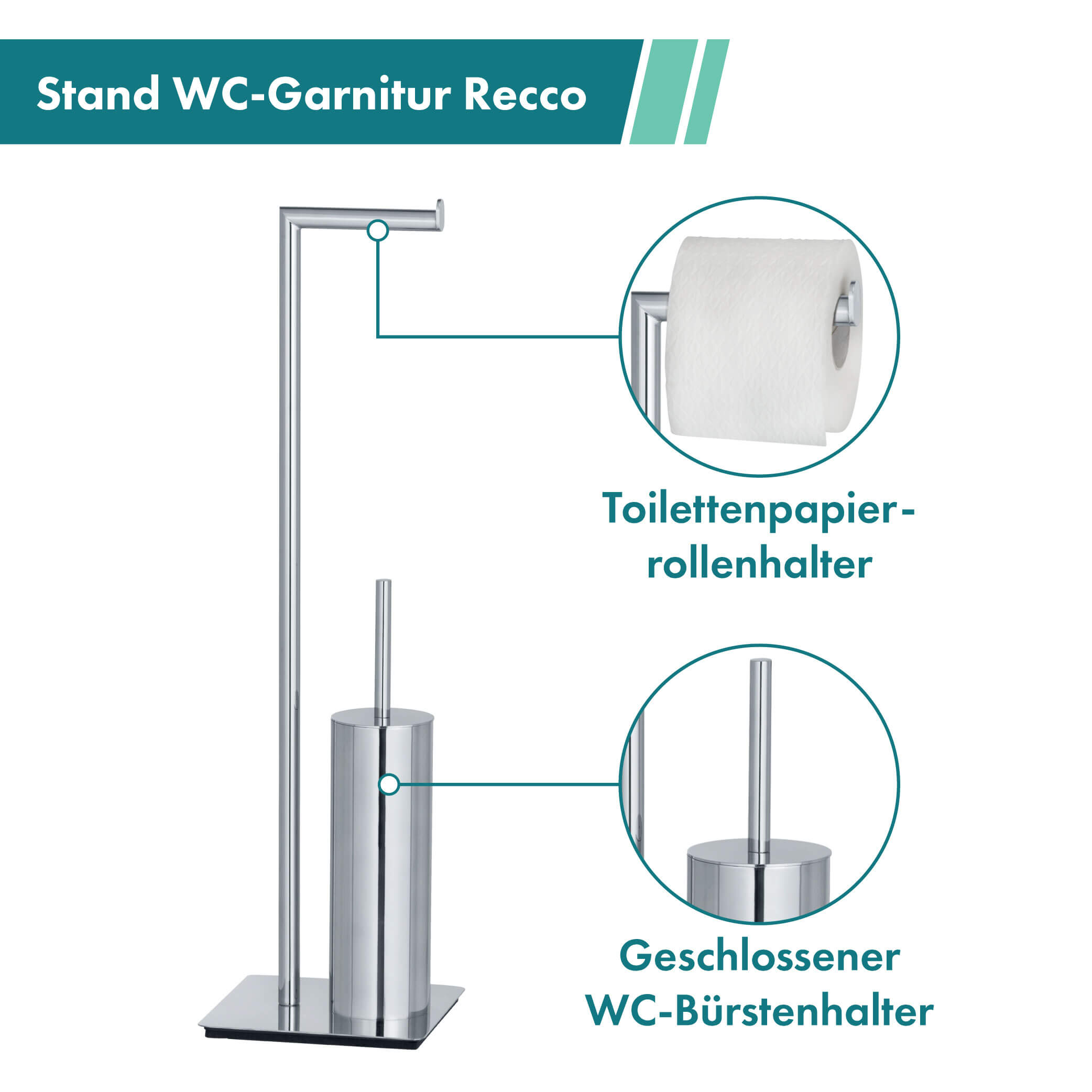 WC-Garnitur Recco Stand Rocket | WENKO Deal