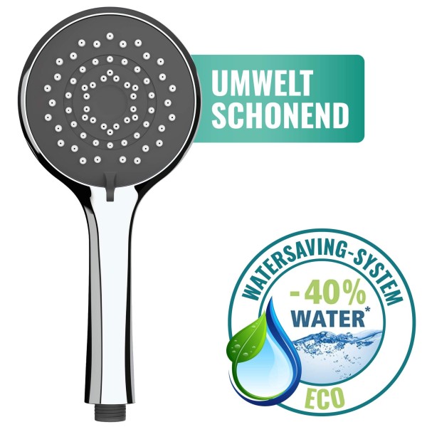 Duschkopf Water Saving Ø 11 cm Grau