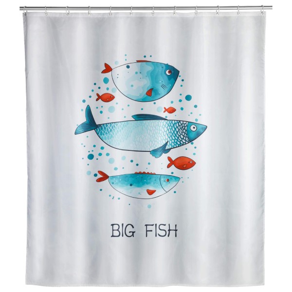 Duschvorhang Big Fish, 180 x 200 cm,Polyester