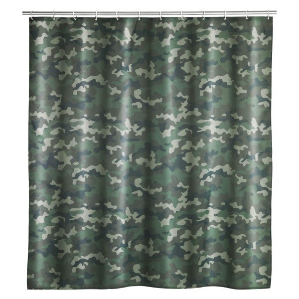 Duschvorhang Camouflage, 180 x 200 cm, Polyester