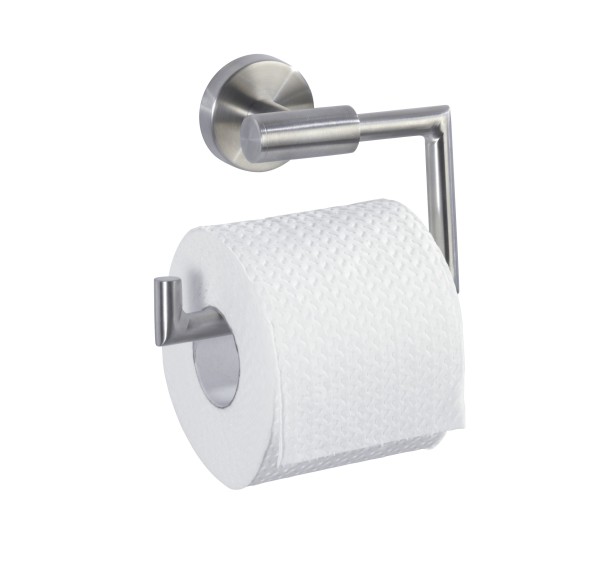 Edelstahl Halterung für Toilettenpapier ohne Deckel in Matt-Optik von WENKO