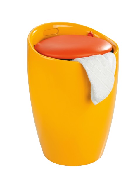 Hocker Candy Orange Badhocker, mit abnehmbarem Wäschesack