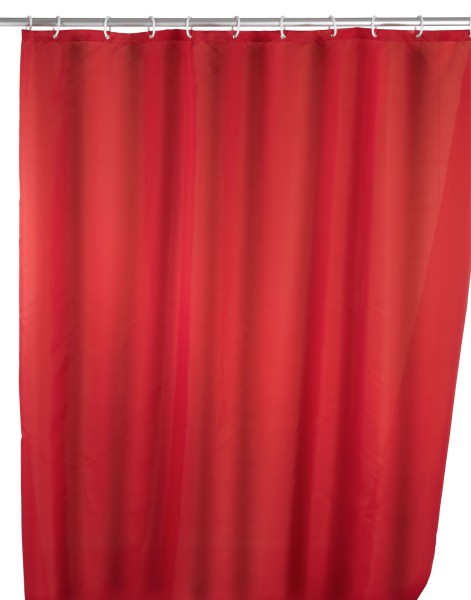 Anti-Schimmel Duschvorhang Uni Red, 180 x 200 cm waschbar