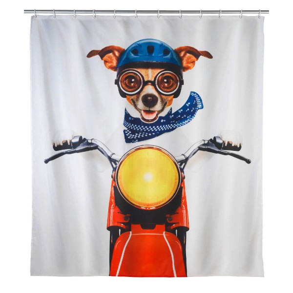 Duschvorhang Biker Dog, 180x200cm