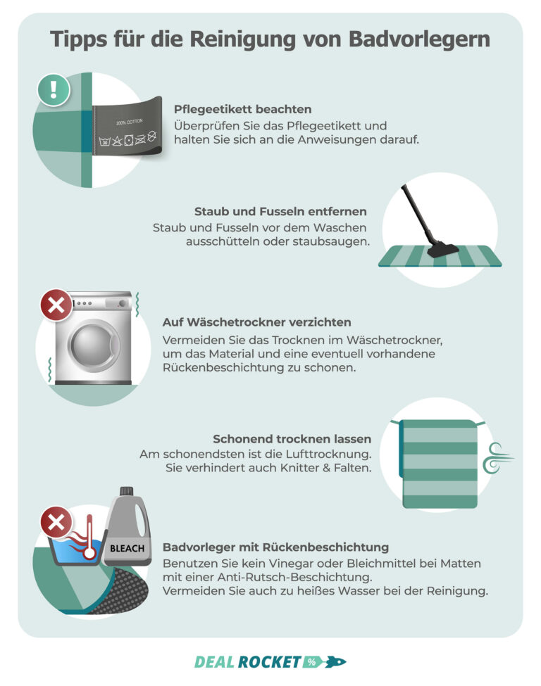 Tipps für die Reinigung von Badvorlegern